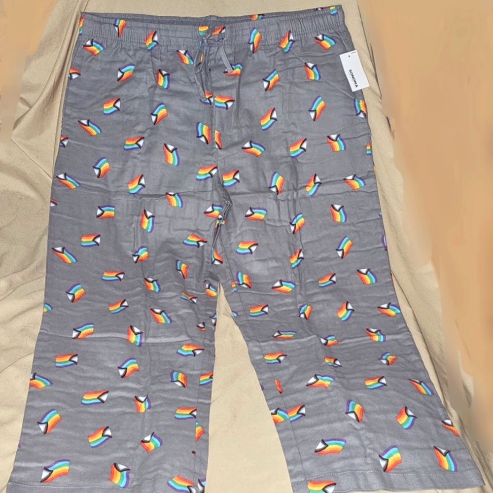 Men's Sonoma Goods For Life® PRIDE RAINBOW Flannel Pajama Pants XXL